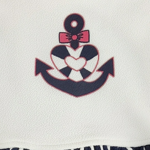 Sweet Heart Rose Heart Anchor Striped Dress - Picture 4 of 6